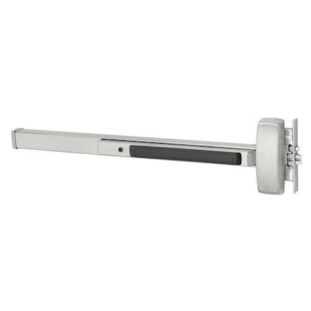 Grade 1 Mortise Exit Bar, Wide Stile Pushpad, 42-in Fire-Rated Device, Night Latch Function, Less Do